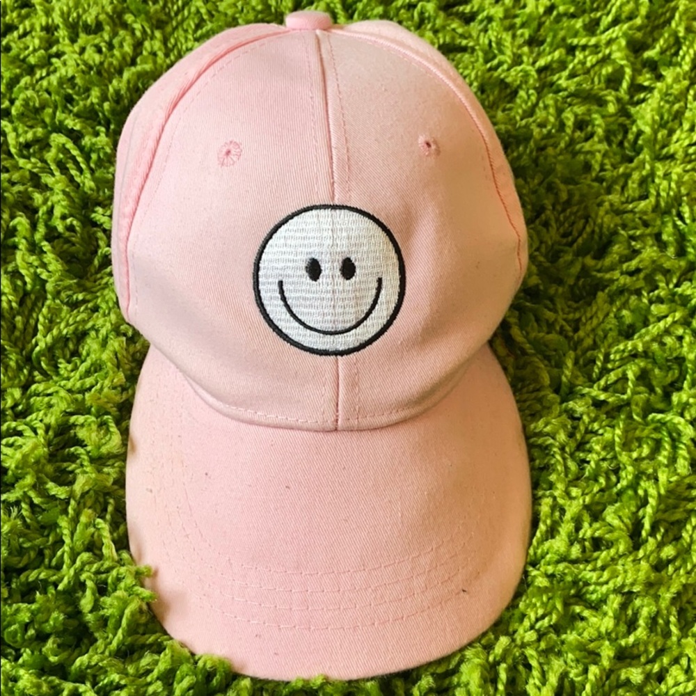 Pink Smiley Face hat